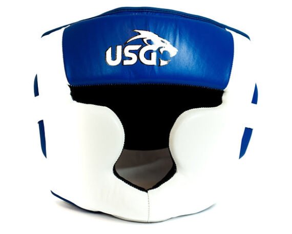 USG White and Blue Full face headgear
